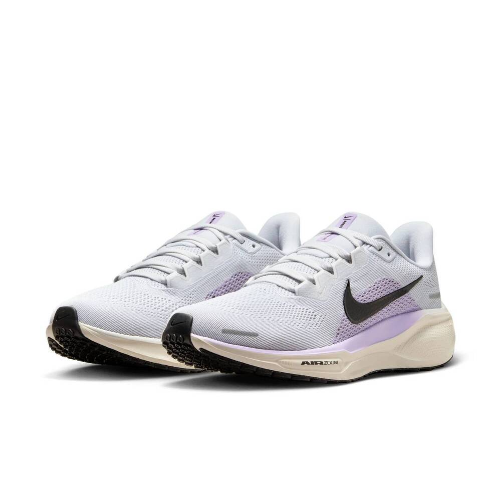 NEW NIKE women's air zoom pegasus 41 shoe in pure/platinum/black